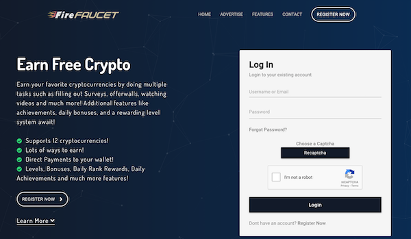 FireFaucet - one of the best bitcoin PTC site